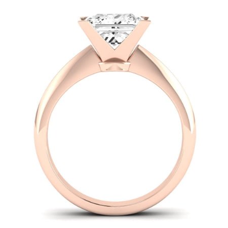 Senna Diamond Matching Band Only (does Not Include Engagement Ring) For Ring With Princess Center rosegold