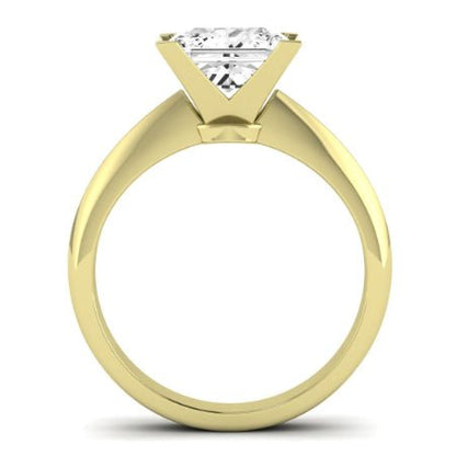 Senna Diamond Matching Band Only (does Not Include Engagement Ring) For Ring With Princess Center yellowgold