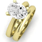 Senna Diamond Matching Band Only ( Engagement Ring Not Included) For Ring With Oval Center yellowgold