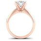 Senna Diamond Matching Band Only ( Engagement Ring Not Included) For Ring With Oval Center rosegold