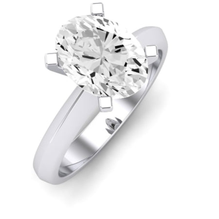 Senna Diamond Matching Band Only ( Engagement Ring Not Included) For Ring With Oval Center whitegold