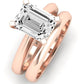 Senna Emerald Diamond Bridal Set (Lab Grown Igi Cert) rosegold