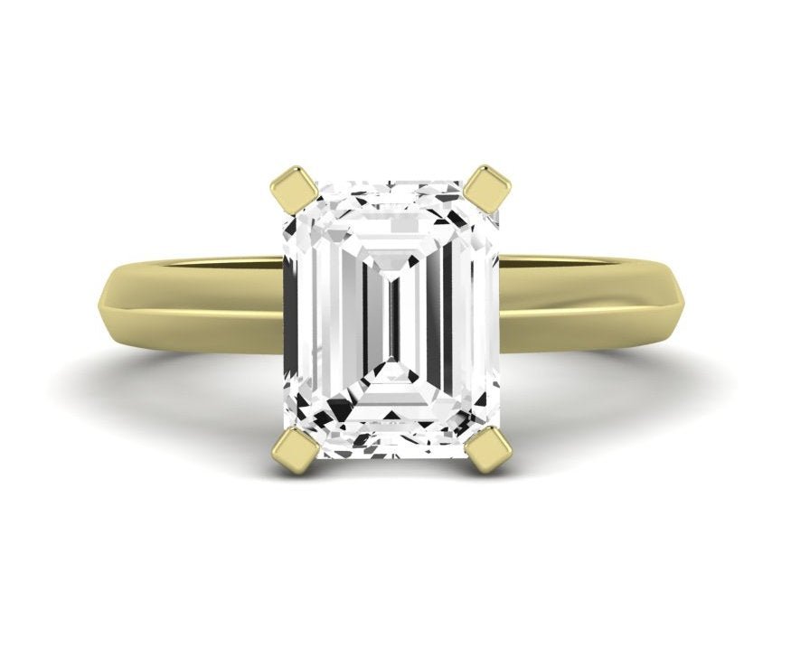 Senna Emerald Diamond Engagement Ring (Lab Grown Igi Cert) yellowgold