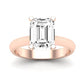 Senna Emerald Moissanite Bridal Set rosegold