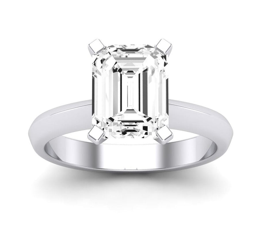 3.00 ct - Senna - Emerald Moissanite Engagement Ring