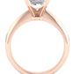 Senna Emerald Diamond Engagement Ring (Lab Grown Igi Cert) rosegold