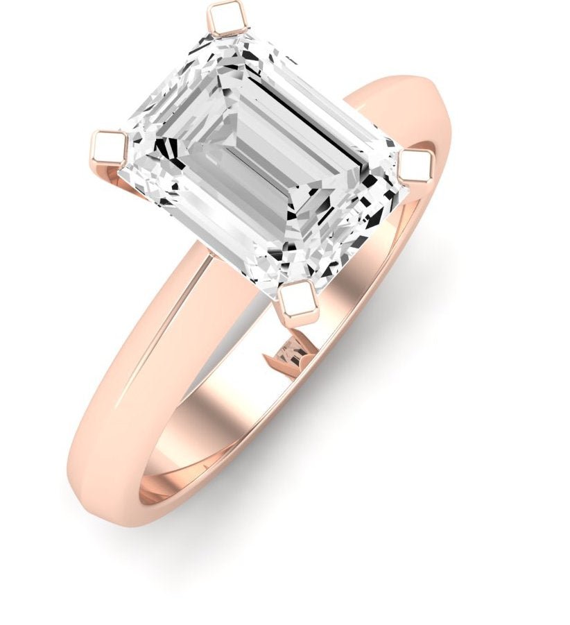 Senna Emerald Diamond Engagement Ring (Lab Grown Igi Cert) rosegold