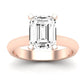 Senna Emerald Diamond Engagement Ring (Lab Grown Igi Cert) rosegold