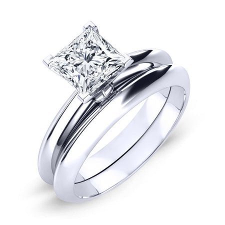 2.00 ct - Senna - GIA Natural Princess Diamond Bridal Set