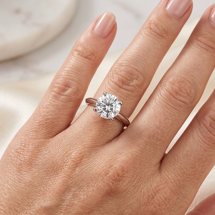 Senna - GIA Natural Round Diamond Engagement Ring