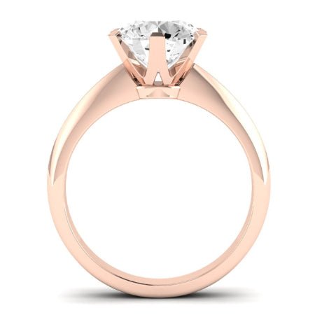 Senna Diamond Matching Band Only (does Not Include Engagement Ring) For Ring With Round Center rosegold