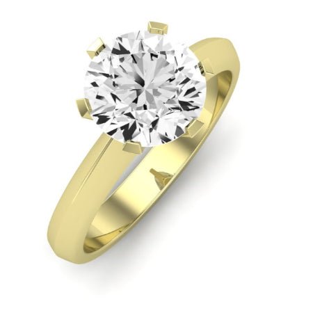 Senna Diamond Matching Band Only (does Not Include Engagement Ring) For Ring With Round Center yellowgold