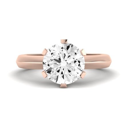 Senna Diamond Matching Band Only (does Not Include Engagement Ring) For Ring With Round Center rosegold