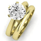 Senna Diamond Matching Band Only (does Not Include Engagement Ring) For Ring With Round Center yellowgold