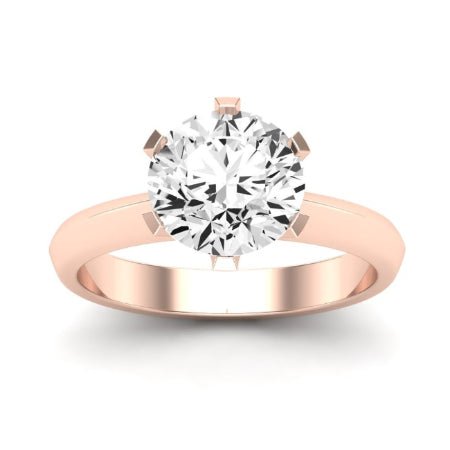 Senna Diamond Matching Band Only (does Not Include Engagement Ring) For Ring With Round Center rosegold