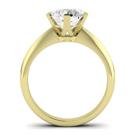 Senna Diamond Matching Band Only (does Not Include Engagement Ring) For Ring With Round Center yellowgold