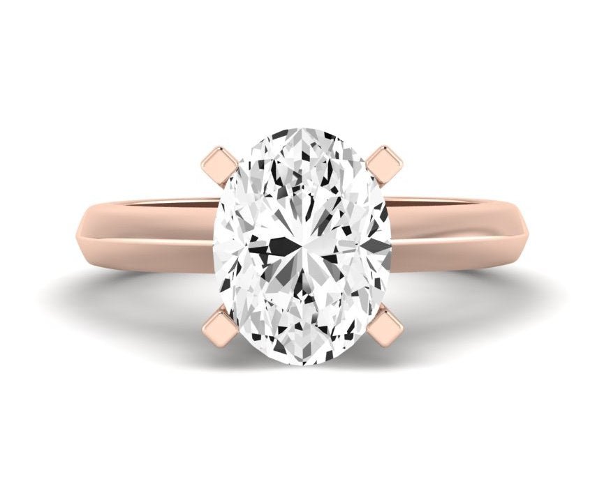 Senna Oval Diamond Engagement Ring (Lab Grown Igi Cert) rosegold