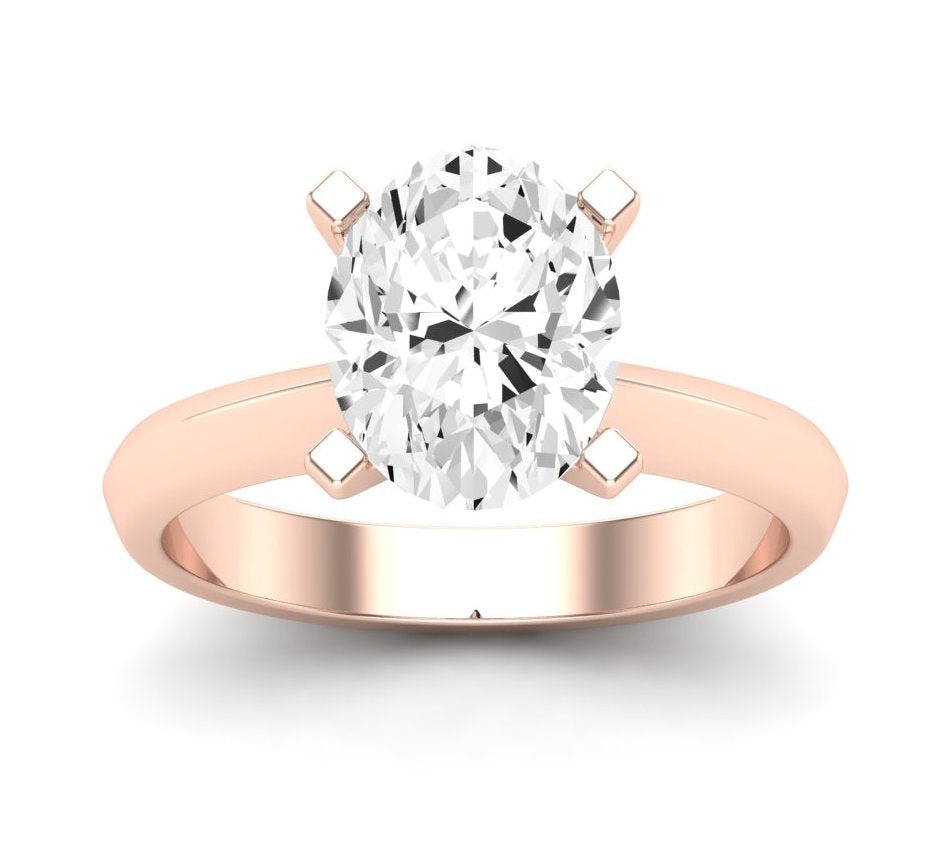 Senna Oval Diamond Engagement Ring (Lab Grown Igi Cert) rosegold