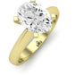 Senna Oval Moissanite Engagement Ring yellowgold