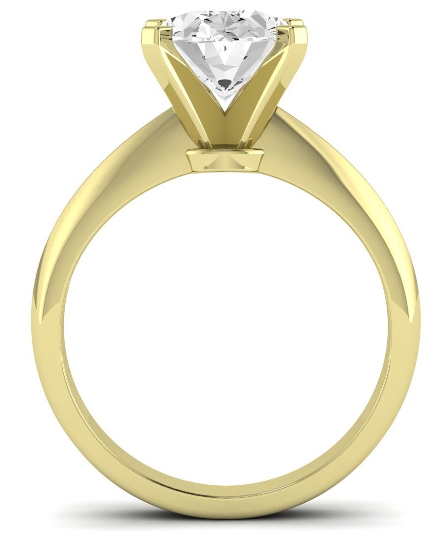 Senna Oval Moissanite Engagement Ring yellowgold