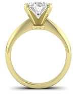 Senna Oval Moissanite Engagement Ring yellowgold