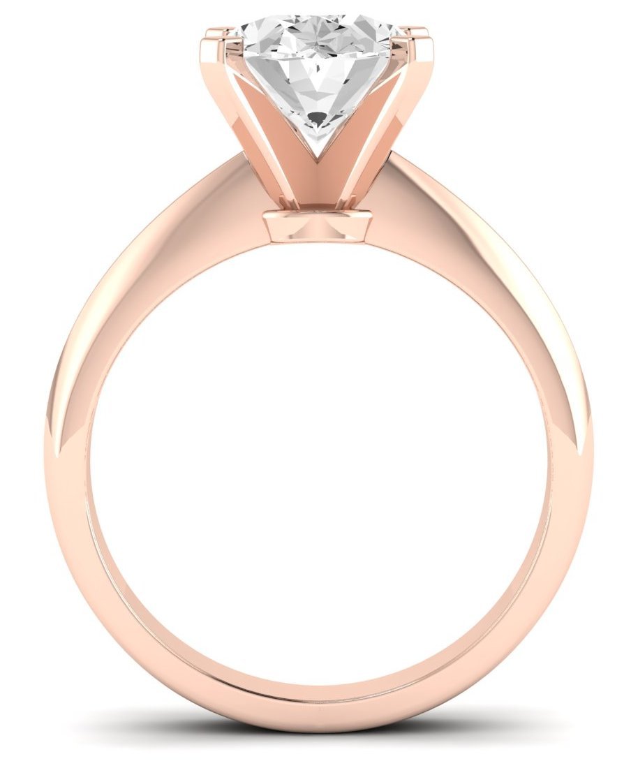 Senna Oval Moissanite Engagement Ring rosegold