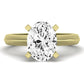 Senna Oval Moissanite Engagement Ring yellowgold