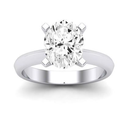 Senna Oval Moissanite Engagement Ring whitegold