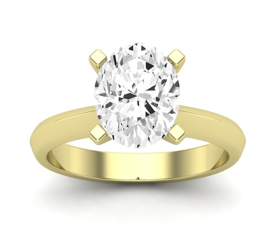 Senna Oval Moissanite Engagement Ring yellowgold