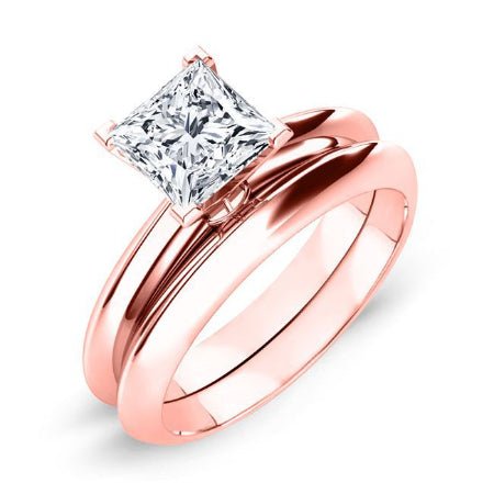 Senna Princess Diamond Bridal Set (Lab Grown Igi Cert) rosegold