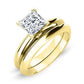 Senna Princess Moissanite Bridal Set yellowgold