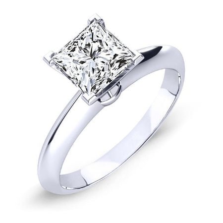 Senna Princess Moissanite Engagement Ring whitegold