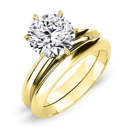 Senna Round Diamond Bridal Set (Lab Grown Igi Cert) yellowgold