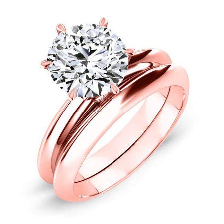 Senna Round Diamond Bridal Set (Lab Grown Igi Cert) rosegold