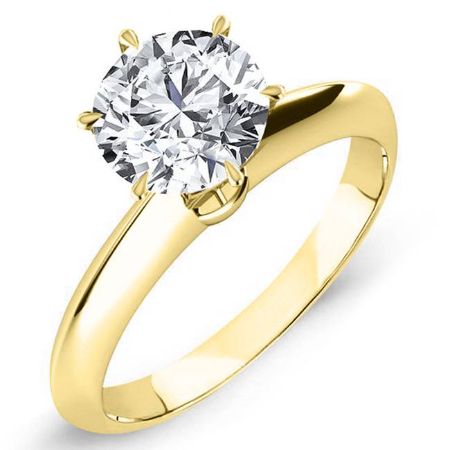 Senna Round Moissanite Bridal Set yellowgold