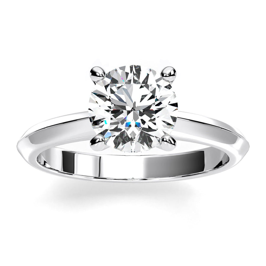 1.00 ct - Senna - Round Moissanite Engagement Ring