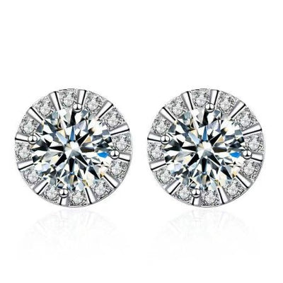 Serenity Diamond Earrings whitegold