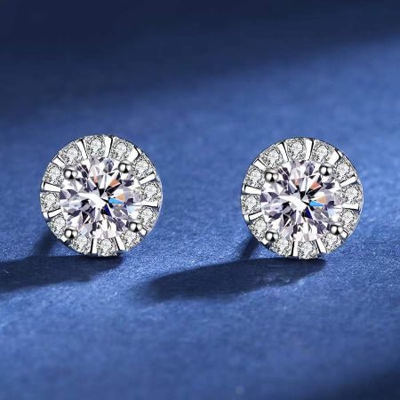 Serenity Moissanite Earrings whitegold