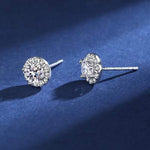 Serenity Moissanite Earrings whitegold