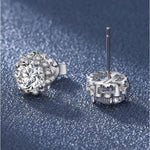 Shea Moissanite Earrings whitegold