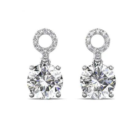 Sheryl Moissanite Earrings whitegold