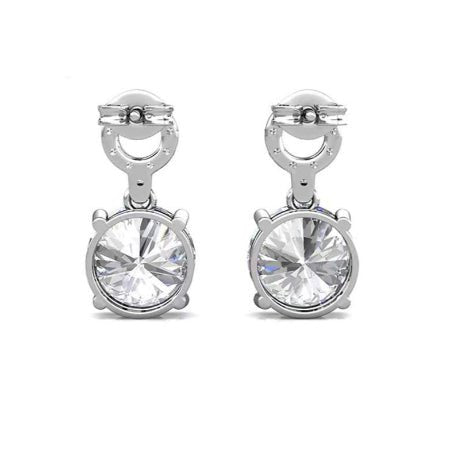 Sheryl Moissanite Earrings whitegold