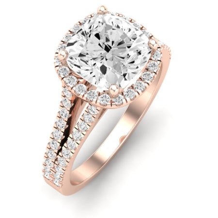 Silene Cushion Diamond Bridal Set (Lab Grown Igi Cert) rosegold