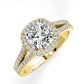 Silene Cushion Diamond Engagement Ring (Lab Grown Igi Cert) yellowgold