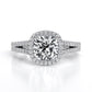 Silene Cushion Diamond Engagement Ring (Lab Grown Igi Cert) whitegold