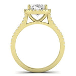Silene Diamond Matching Band Only ( Engagement Ring Not Included) For Ring With Oval Center yellowgold