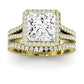 Silene Diamond Matching Band Only ( Engagement Ring Not Included) For Ring With Princess Center yellowgold