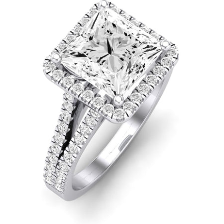 Silene Diamond Matching Band Only ( Engagement Ring Not Included) For Ring With Princess Center whitegold