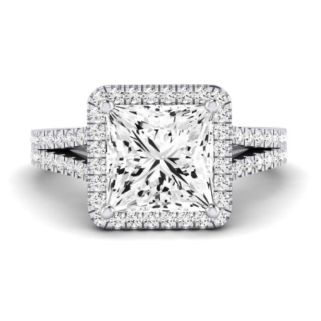 Silene Diamond Matching Band Only ( Engagement Ring Not Included) For Ring With Princess Center whitegold