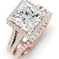 Silene Diamond Matching Band Only ( Engagement Ring Not Included) For Ring With Princess Center rosegold